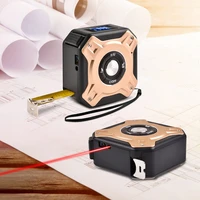 40m laser rangefinders measure digital tape with roll cord mode usb rechargeable high impact professional rangefinder silver