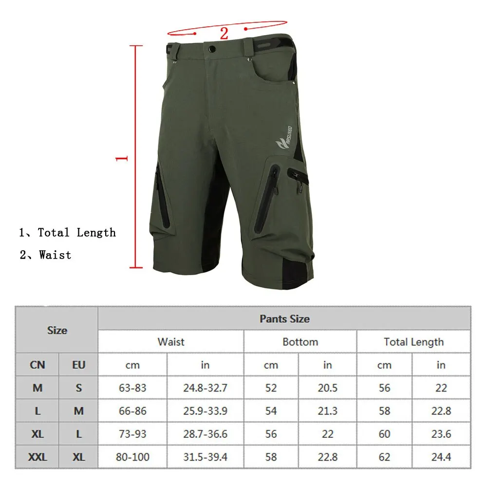 

Baggy Shorts Bicycle Bike MTB Pants Outdoor Trousers Camping Hiking Pants Shorts Breathable Loose Fit Sportswear Sport Trouser