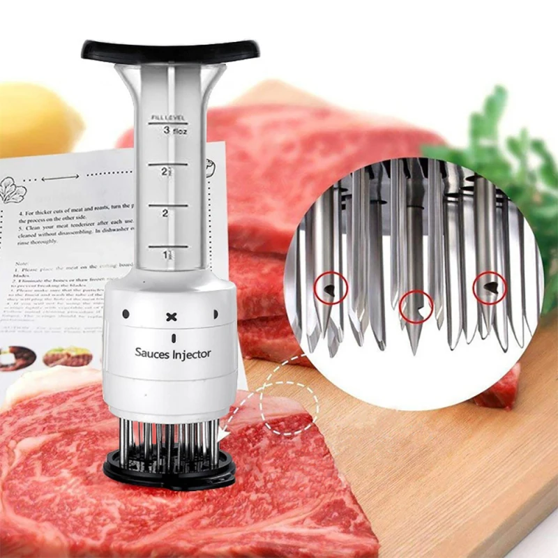 Многофункциональный инжектор для мяса игла шприц маринада кухонные гаджеты