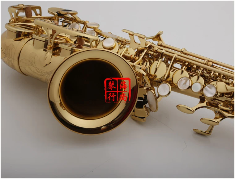 KALUOLIN изогнутый саксофон сопрано золотой лак Sax профессиональные музыкальные