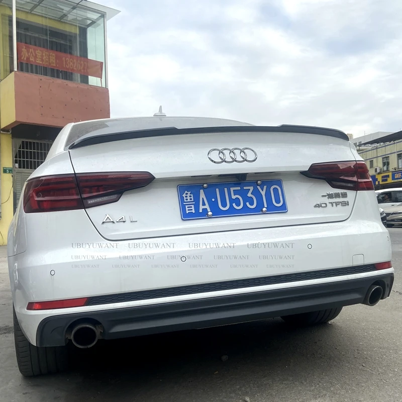 Спойлер UBUYUWANT для Audi A4 B9 2017 2018 задний спойлер багажника высококачественный
