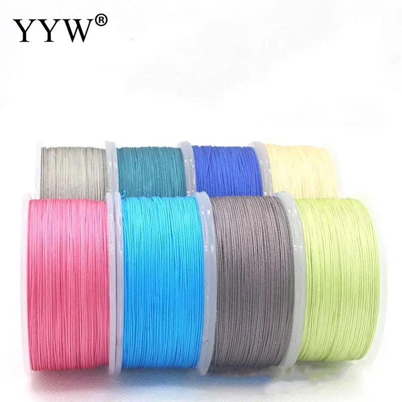 

0.8mm Waxed Cord Thread String Rope Spool Wire Fit Beading Craft Diy Bracelet Necklaces Jewelry Findings 100m/150mm/Spool