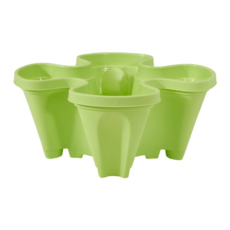 

Stand Stacking Planters Strawberry Planting Pots with Drainage Holes Creative Plastic Flower Pot Plant Permeable Type