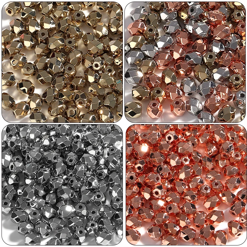 

100 шт., бусины из пластика, 4,5x3,5 мм