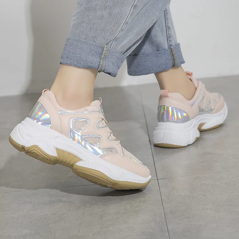 Популярные женские кроссовки коллекция 2020 года модная дышащая обувь из