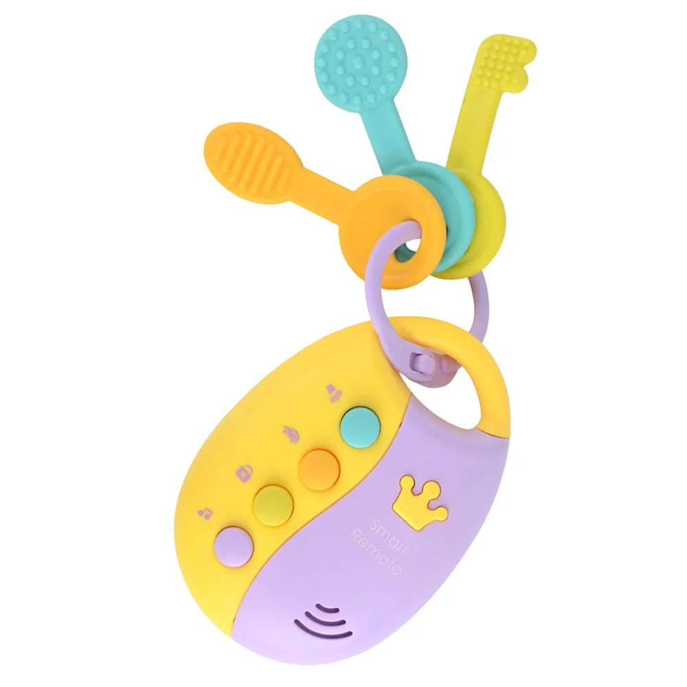 

1Pc Musical Car Key Children Colorful Sound Baby Vocal with Teether