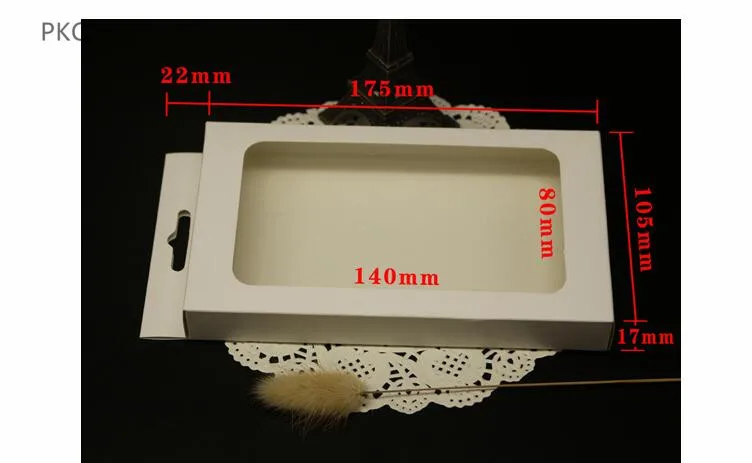 20 шт винтажная Подарочная коробка из крафт бумаги с прозрачным ПВХ окном для