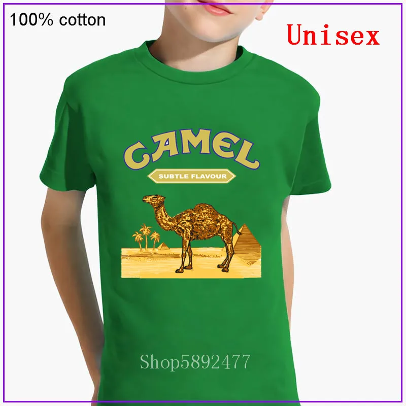Лидер продаж футболка верблюжьей расцветки для мальчиков и девочек детские