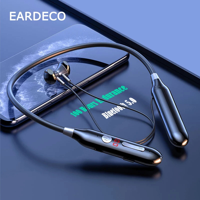 Беспроводные наушники EARDECO с батареей 800 мАч Bluetooth-наушники басами спортивные