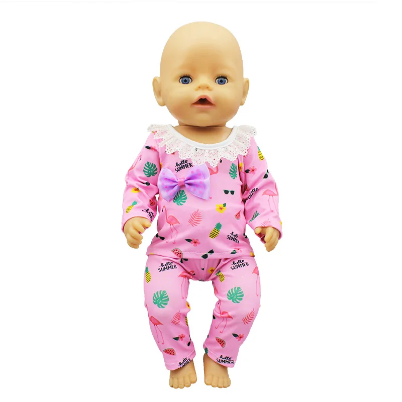 

Baby New born Doll Clothes Fit 17 inch 43cmBaby New born Doll Accessories three pink stylesFor Baby Gift