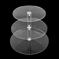 brand new assemble and disassemble round acrylic 76543 tier cupcake cake stand for birthday wedding party
