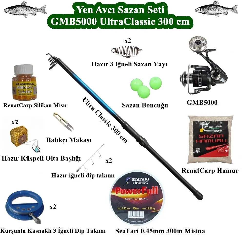 

New Hunter Carp Set GMB5000 Powerex Ultra Classic 300 cm