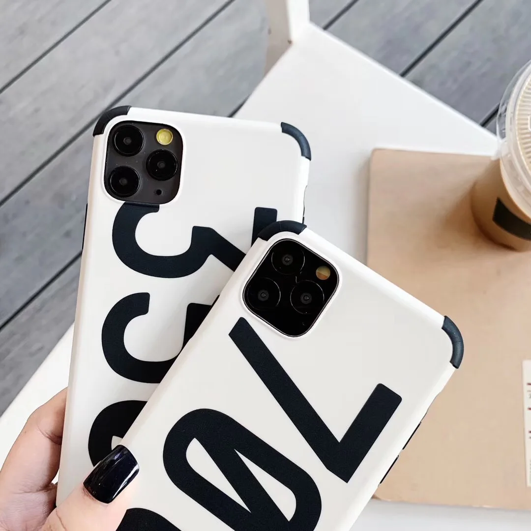Роскошный брендовый силиконовый чехол для Apple iphone SE2 11 Pro X XS XR MAX 7 8 Plus