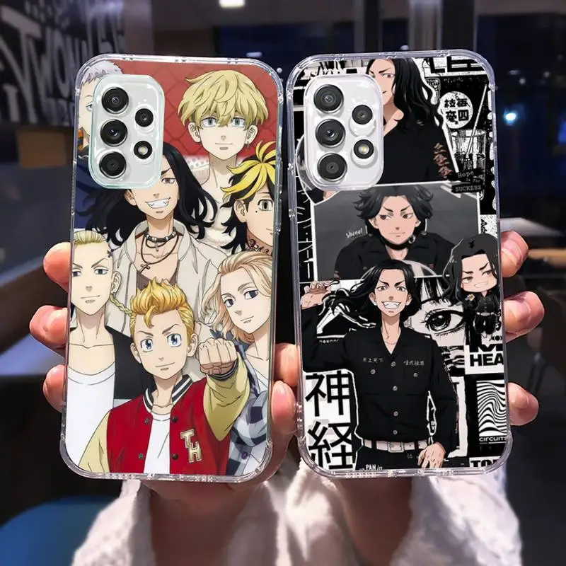 

Japanese Anime tokyo revengers Phone Case for Samsung A 51 50 52 12 21s 31 40 70 71 note S 20 10 21 ultra plus fe clear shell