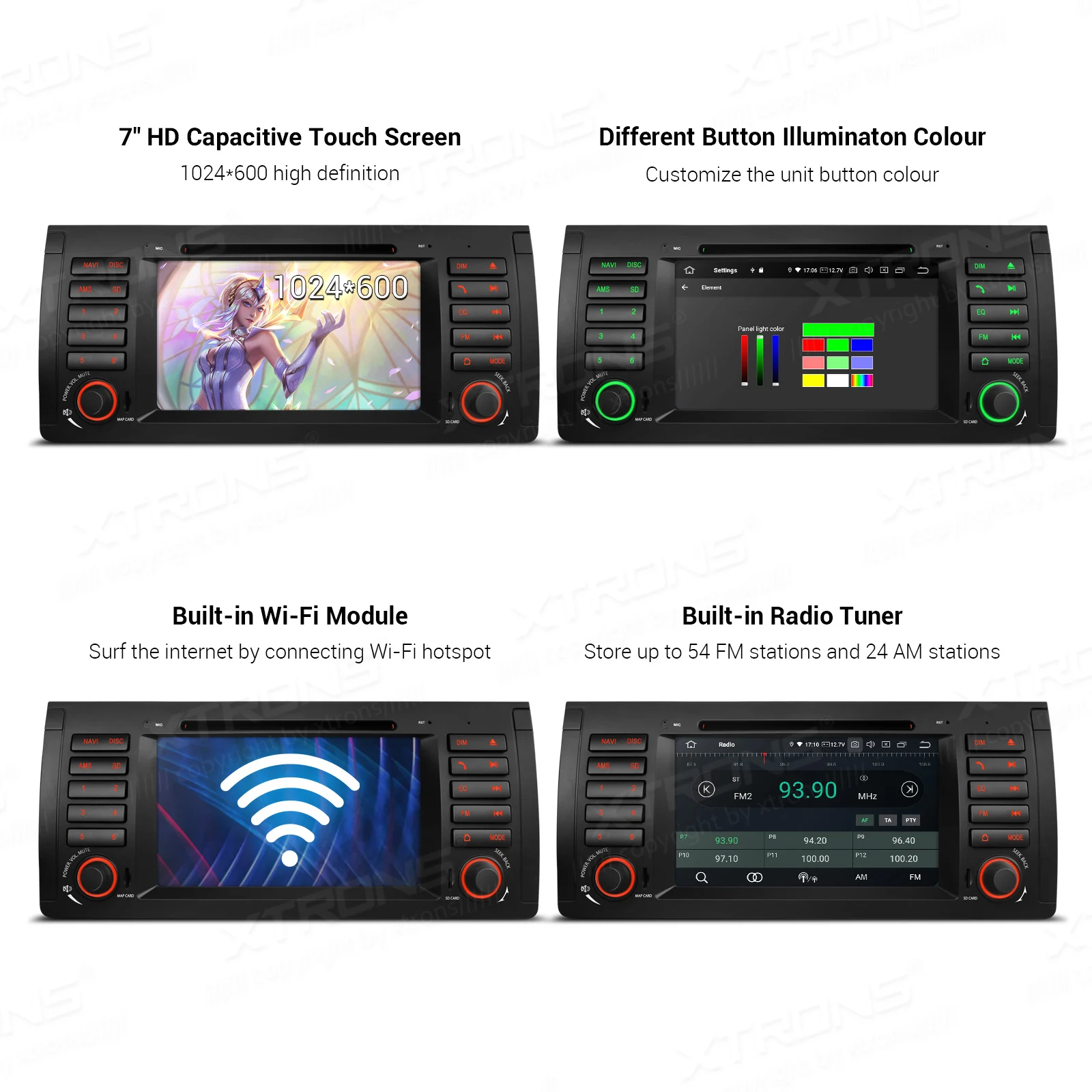 Автомобильный DVD-плеер 7 дюймов Android 10 0 для BMW X5 E53 1999 2000 2001 2002 2003 2004 2005 2006 радио TPMS