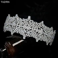 vintage 5a tiaras and crowns cubic zirconia wedding headbands cz bridal quinceanera jewelry accessories women party headwear