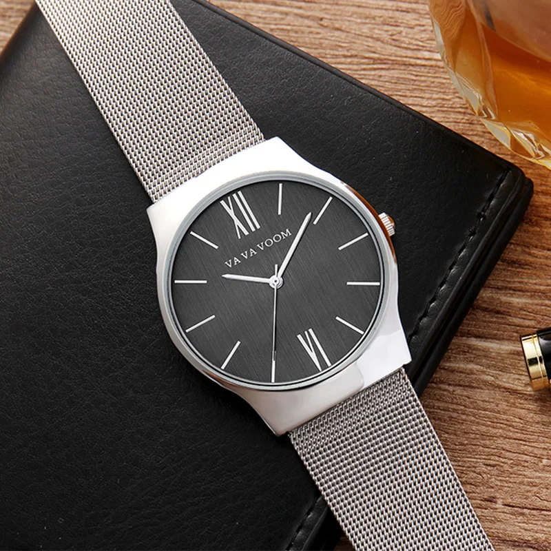 Часы наручные мужские деловые роскошные брендовые водонепроницаемые золотистые