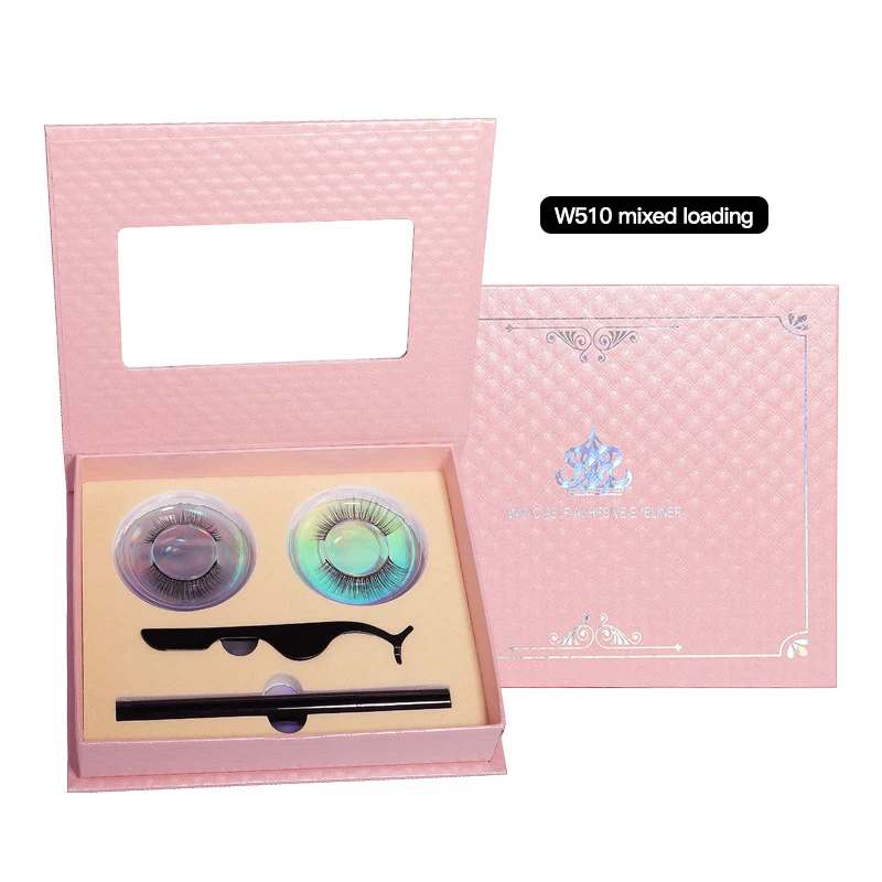 

2 Pairs Magnetic Eyelashes Liner Tweezer Set Self-Adhesive Magnetic False Eyelashes Ins New Faux Cils Makeup Pestañas Postizas