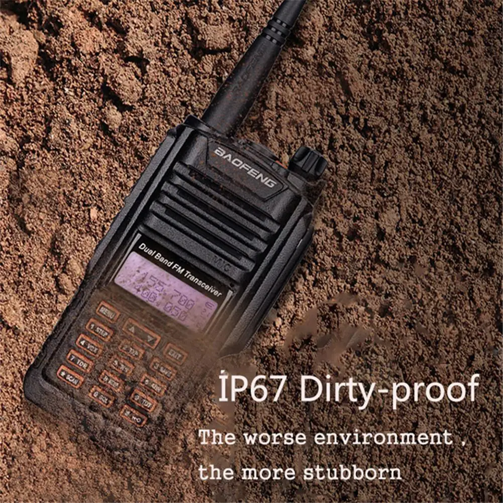 Baofeng UV-9R IP67 8 Вт двухсторонняя портативная рация 10 км Любительское радио двухдиапазонный UV9R портативный CB радиокоммуникатор