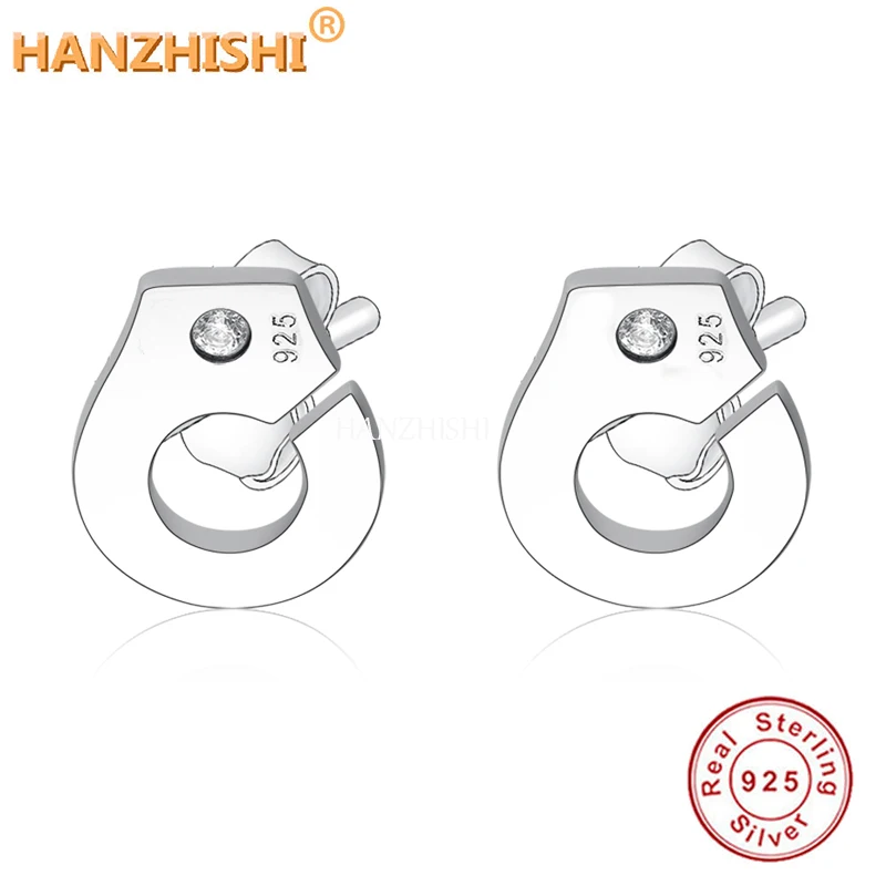 

2022 France Famous Stud Earrings Authentic 925 Sterling Silver Handcuff Earrings for Women Popular Personality Jewelry