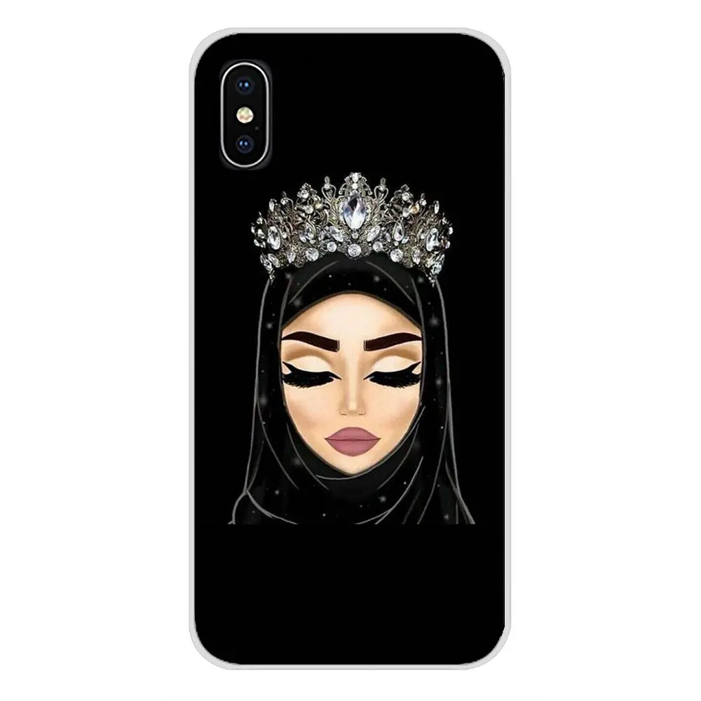 Чехлы из ТПУ для huawei G7 G8 P7 P8 P9 P10 P20 P30 Lite Mini Pro P Smart плюс мусульман, девочка глаза в хиджаб уход за кожей лица