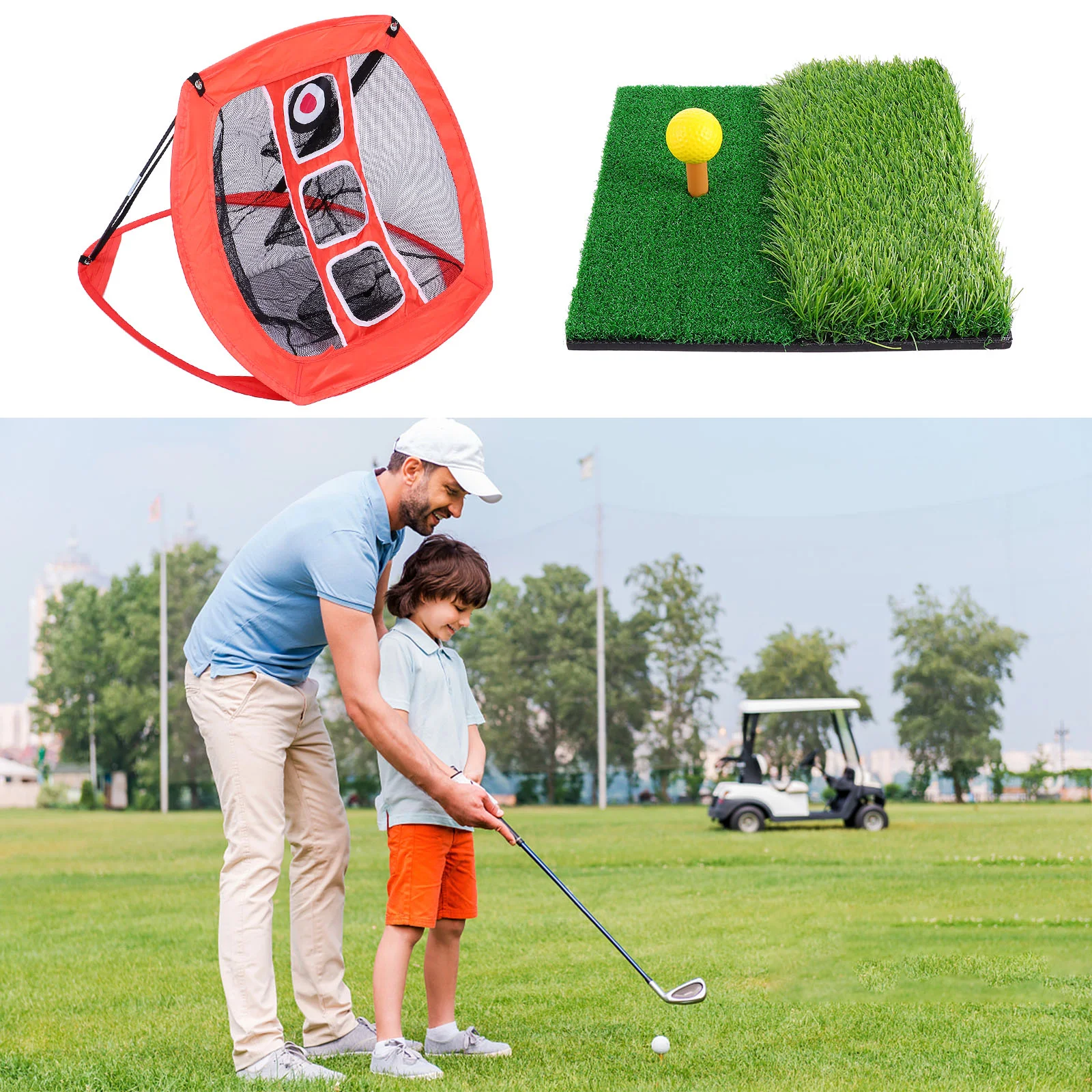 

1 Set of Practice Net Pad Set Indoor Training Net for Sports