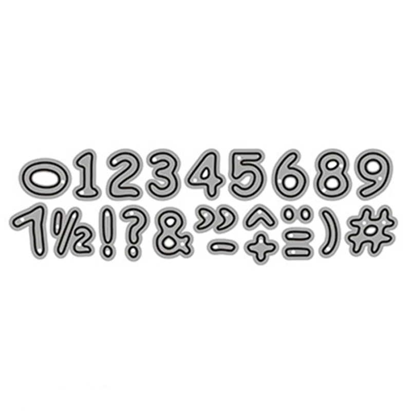

Number Letter Metal Cutting Dies Stencil DIY Scrapbooking Album Paper Card Template Mold Embossing Craft Decoration Y1QB