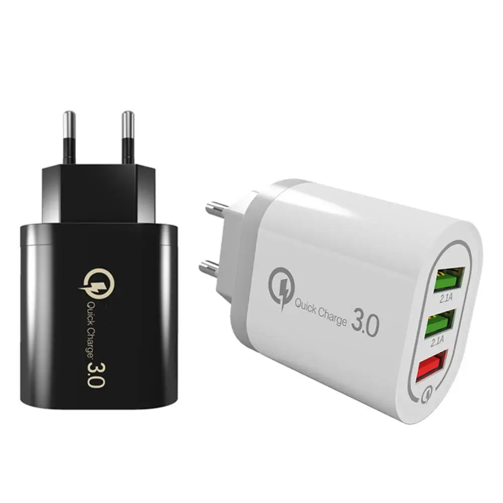 18 Вт 3 станция зарядного устройства с портом USB для быстрого настенного Адаптер