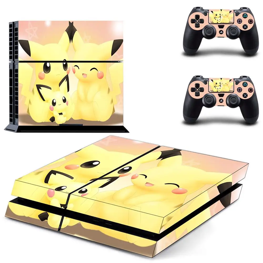 Наклейка Pokemons PS4 для игровой консоли 4 и 2 контроллера виниловые наклейки Защитная