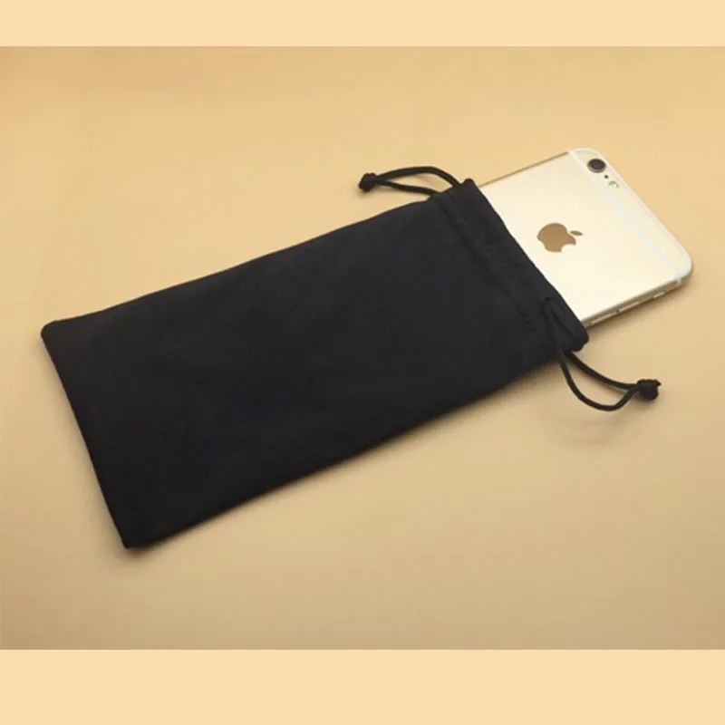 Высокое качество черные солнцезащитные очки сумка из микрофибры мягкие для