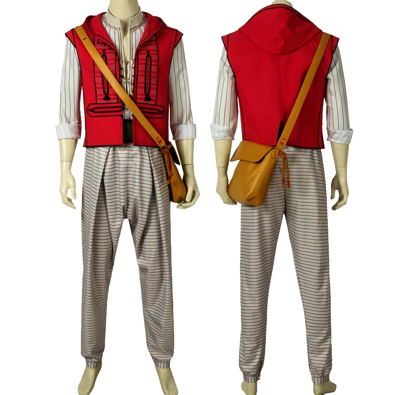 

Magic Lamp Leading Man Cosplay Costume Mena Massoud Role-playing Halloween Party Outfit Full Set With Bag