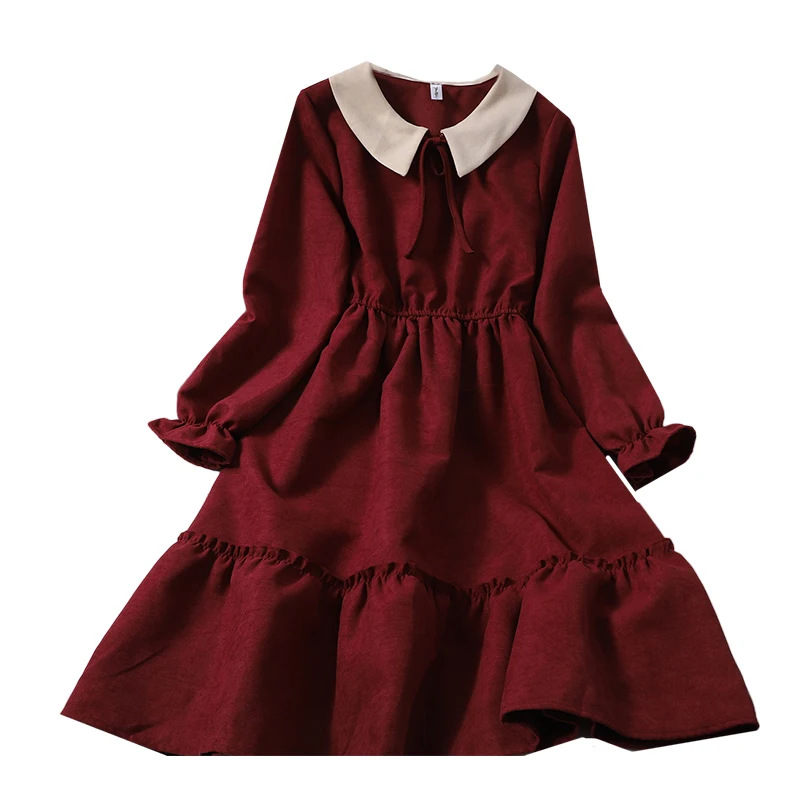 

Sweet Style Women Dresses Solid Patchwork Elegant Party Clothing Top Quality