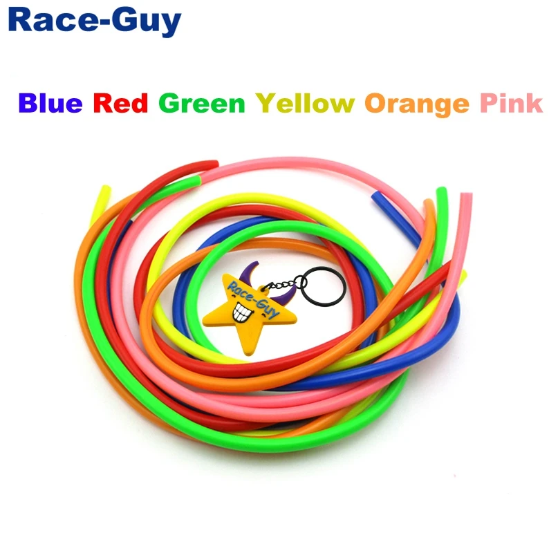 Топливный шланг 5 мм 1 метр синий зеленый розовый желтый оранжевый леска для