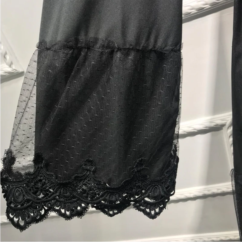 

Abaya Dubai Kaftan Lace Mesh Kimono Cardigan Hijab Muslim Dress Abayas For Women Black Cardigan Robe Turkish Islamic Clothing