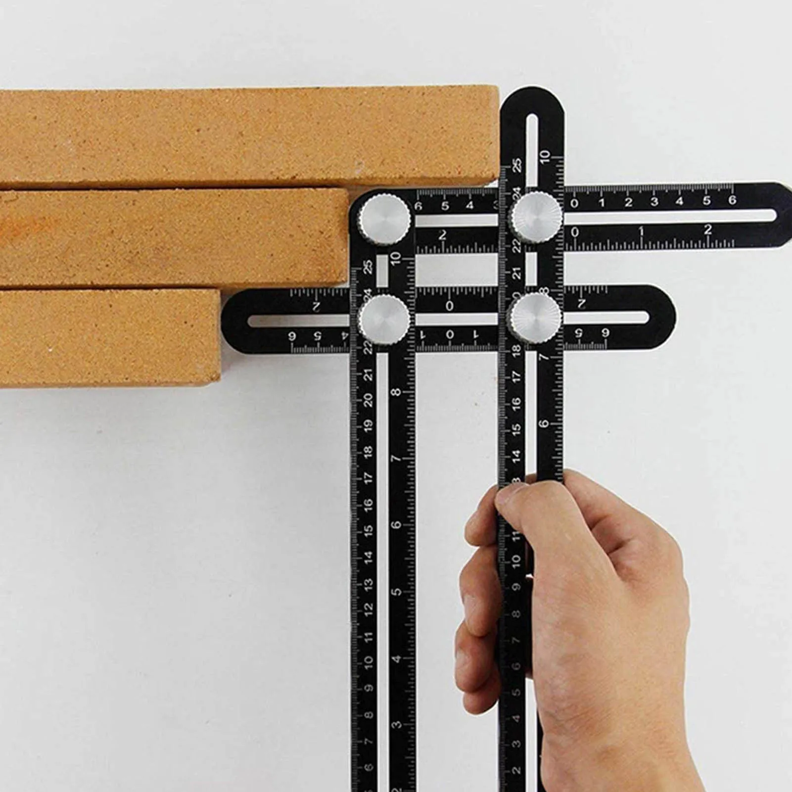 Многоугловая линейка 6-сторонний локатор для сверления и работ по дереву |