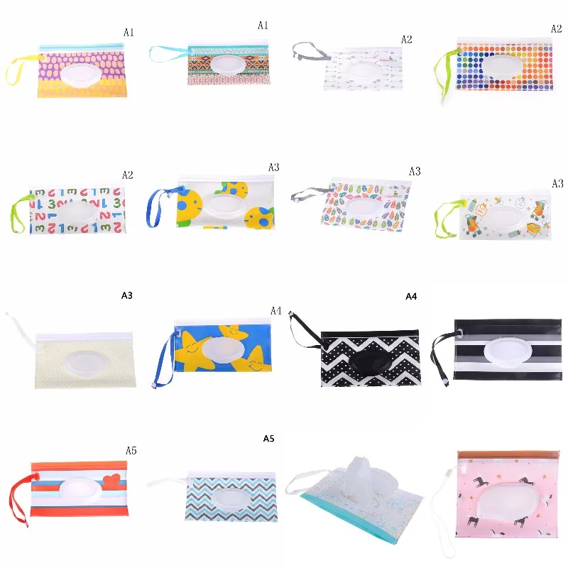 30 стилей клатч и чистые салфетки чехол для переноски экологически влажные сумка