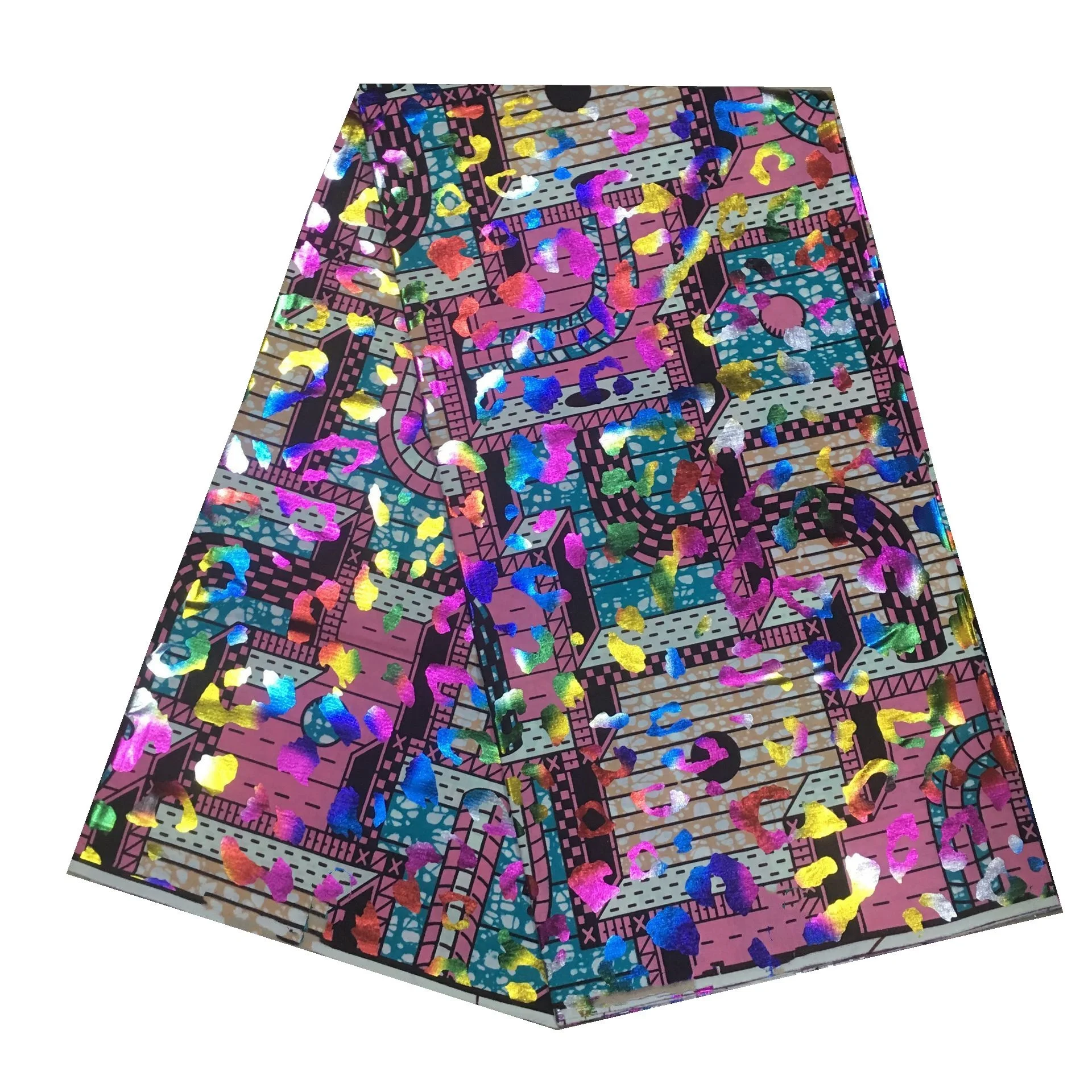 Новейшая африканская мягкая золотистая восковая ткань лучшего качества