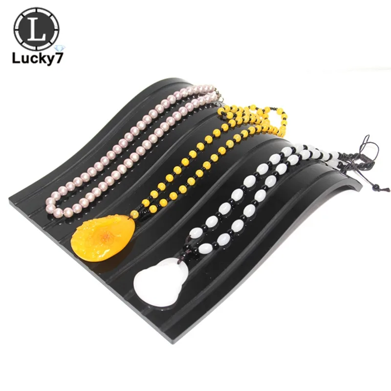 

20x23x5cm Acrylic S-shaped Necklace Display Stand Jade Pendant Support Jewelry Holder Counter Display Necklace Display Stand
