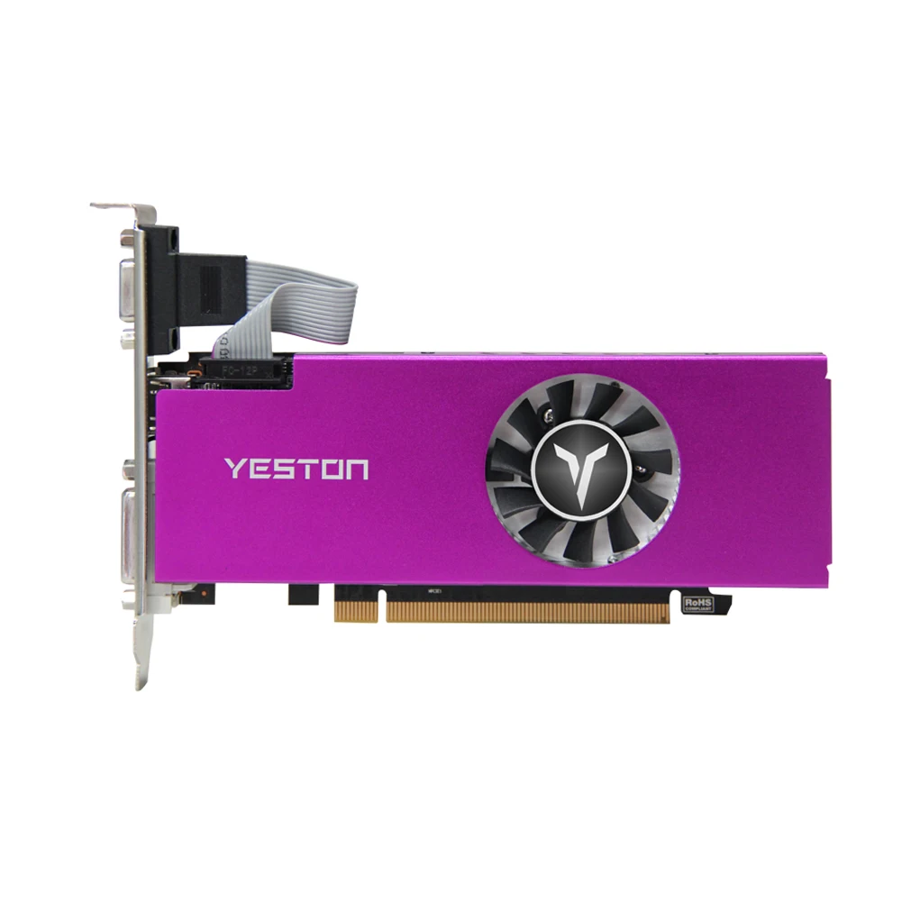 Yeston RX 550 GPU 4 Гб GDDR5 128bit 1183/6000 МГц игровой настольный компьютер PC Видео Графика VGA/DVI