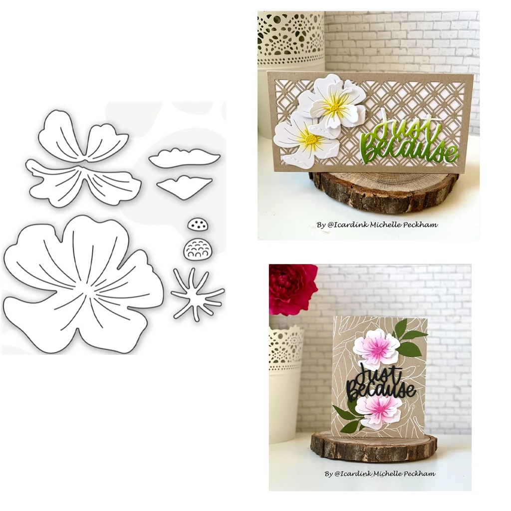 

Magnolia Blossom Wafer Craft Metal Cutting Dies Cut Die Mold Various Scrapbook Paper Craft Knife Mould Blade Punch Die 2021 New