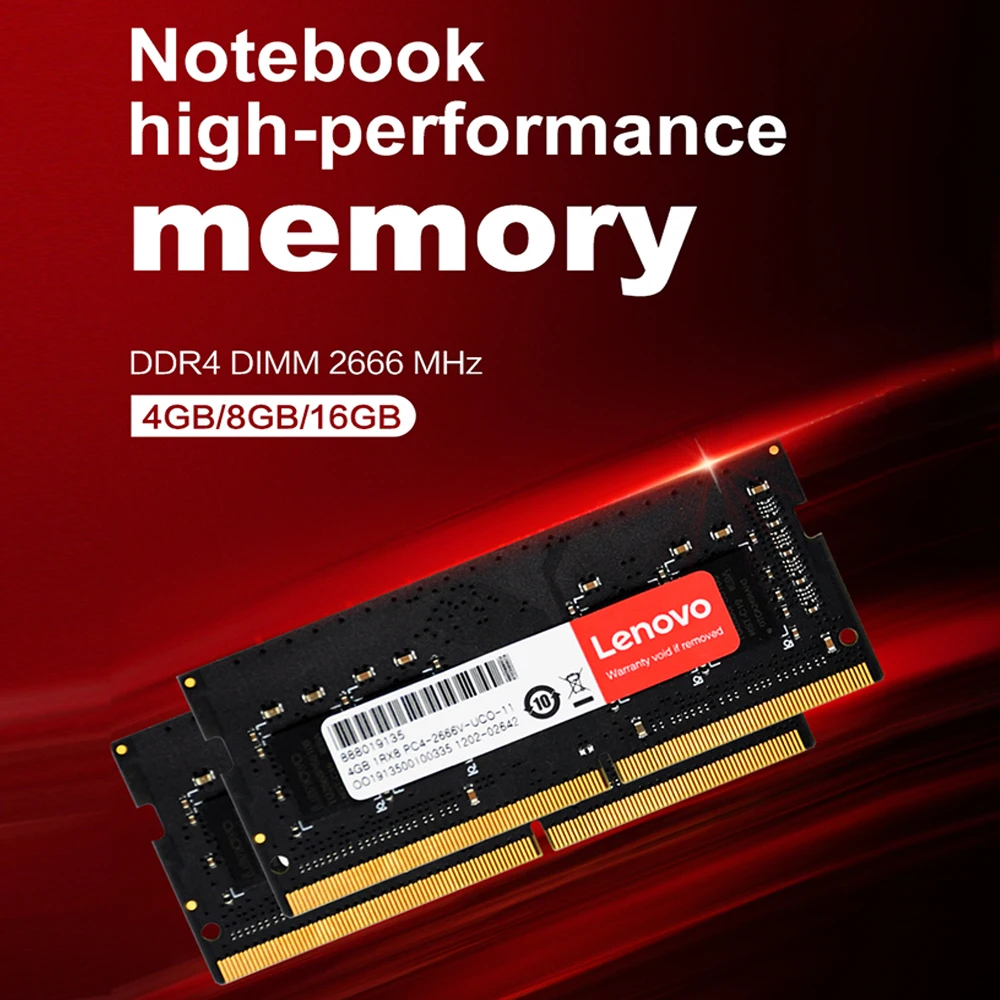 Lenovo ram ddr4 8gb 16gb 2666MHz ноутбук Интерфейс Тип 260pin напряжение памяти 1 2 V одно