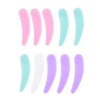 102030pcs mini disposable curved scoop makeup mask cream spoon cosmetic spatula eye cream stick make up face beauty tool kits
