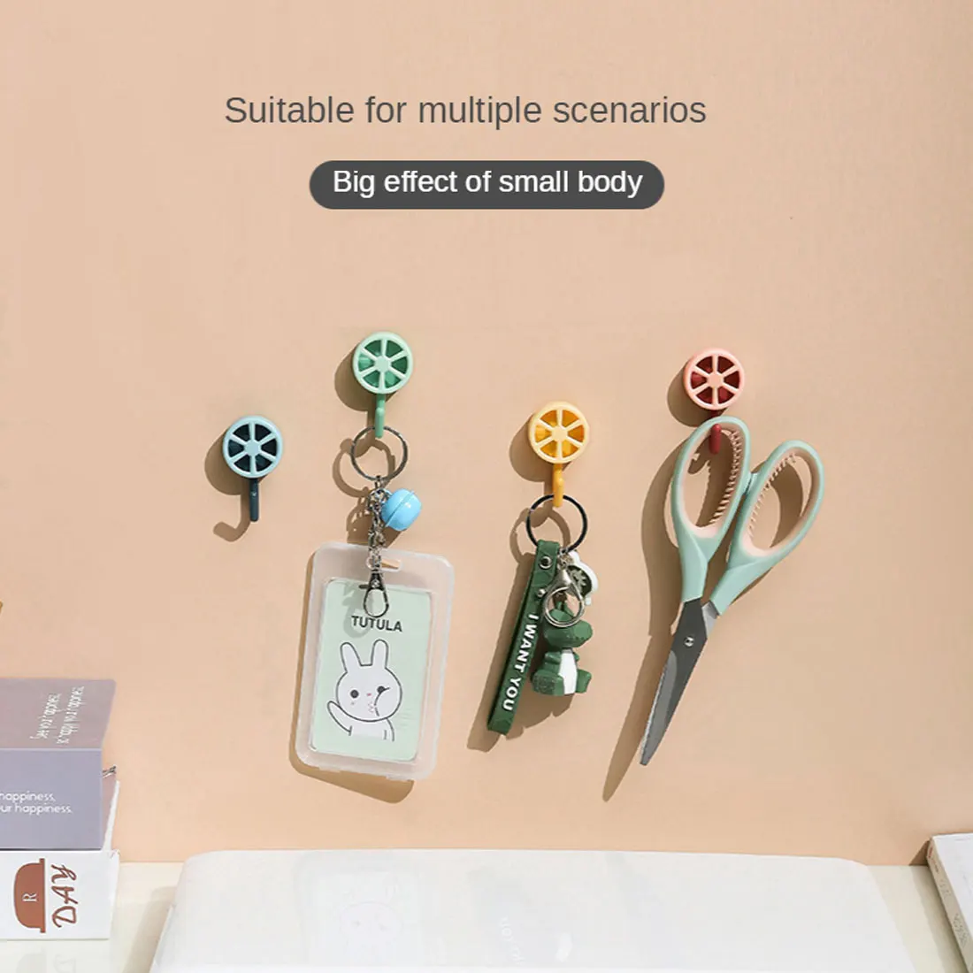 

Hook Nordic Hanging Hooks Housekeeper On Wall Key Holder Home Accessories Towel Sticker Bathroom Organizer Decoration Cute