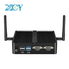 Мини-ПК XCY без кулера, Intel Celeron J4125, четырехъядерный, двухъядерный, гигабитный Ethernet, 2x USB-порта