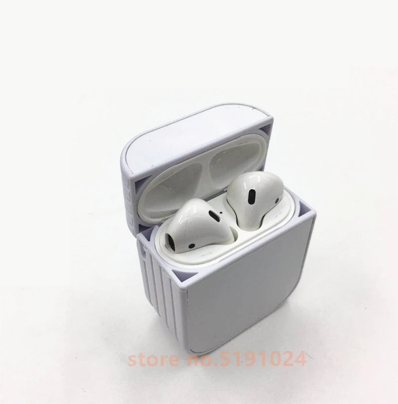 Пустой сублимационный чехол Airpods из поликарбоната может быть двусторонней термопечатью DIY стиль 15 шт./лот