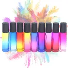 10 мл утолщенный Прозрачный флакон из янтарного стекла роликовый шар емкость для эфирного масла емкость для тумана пополняемая бутылка коричневая флакон