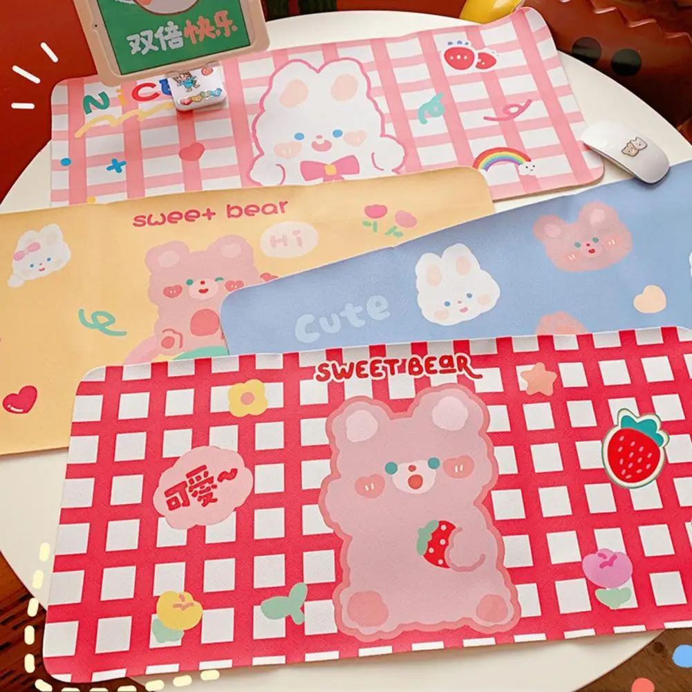 

Keyboard Mat Soft Waterproof PVC Cute Cartoon Mouse Pad for Trackball Mouse 2021