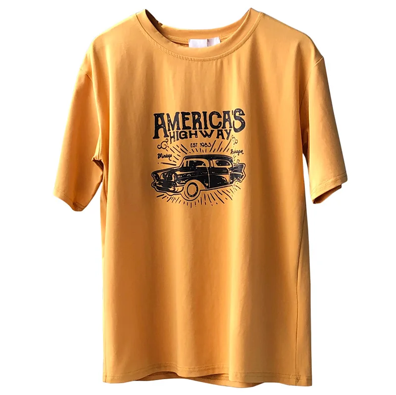 

Women Fashion New Casual T-Shirt Cotton O-neck Short Sleeve Tee Shirts