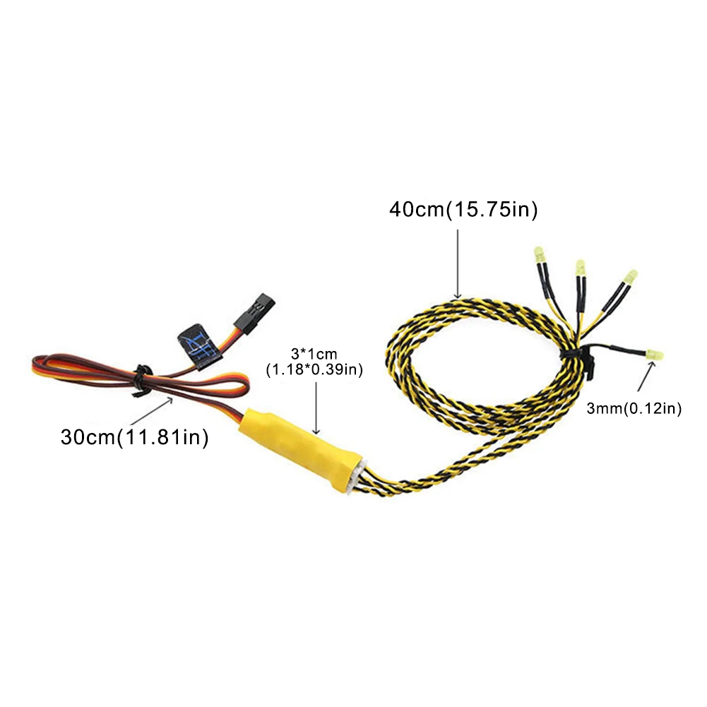 

RCTOYFUN Upgrade Bright Linkage Light Turn Signal Lamp Set Universal For RC Crawler Car Climbing Car Flat Sports Car Drift Car