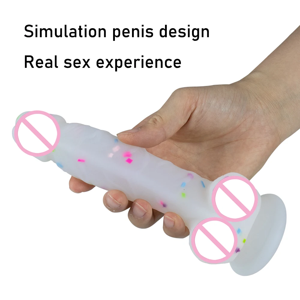 Фаллоимитаторы из жидкого силикона с присоской реалистичный пенис фаллос на